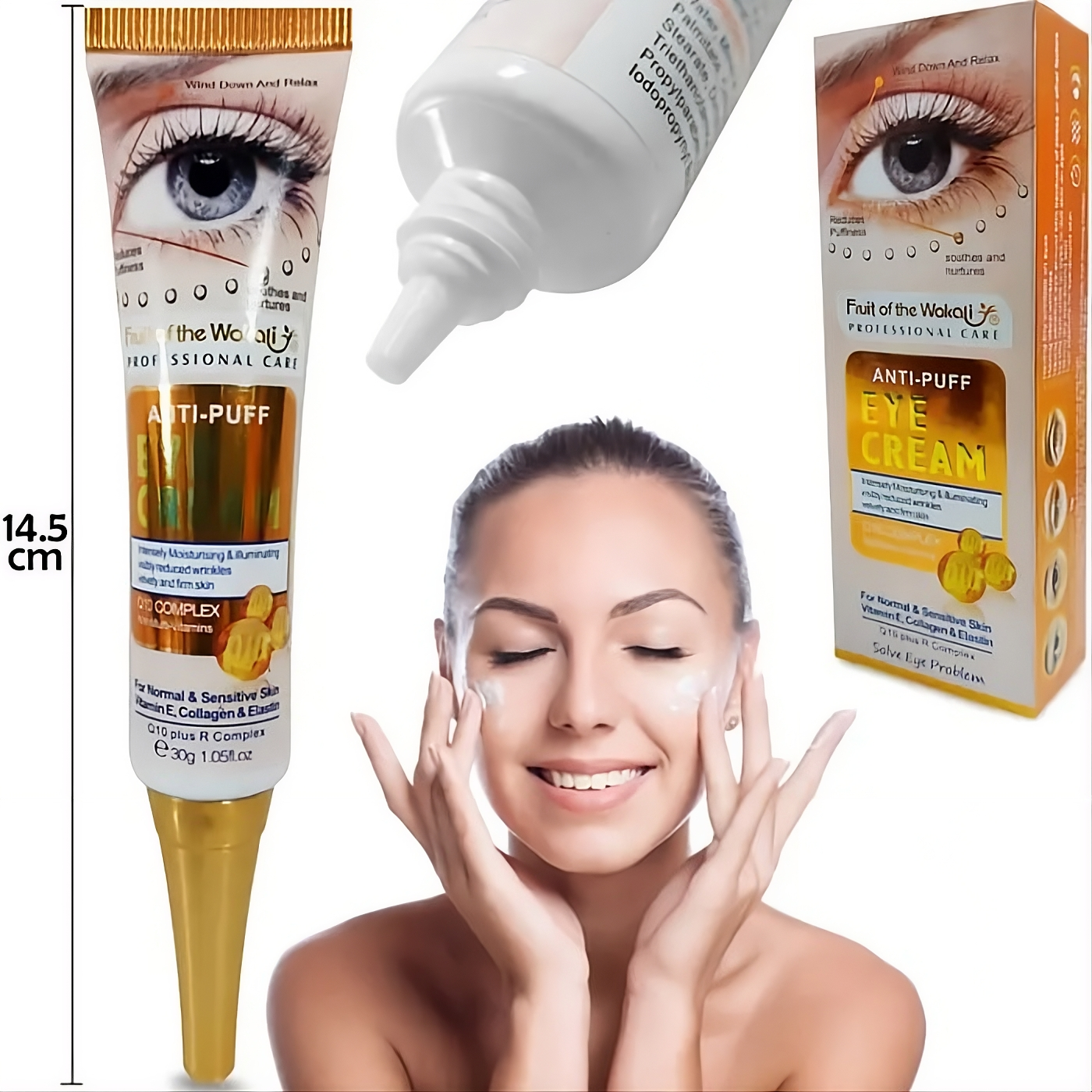 CONTORNO OJOS ANTIBOLSAS "FRUIT OF THE WOKALI" CON Q10 | PAGUE AL RECIBIR