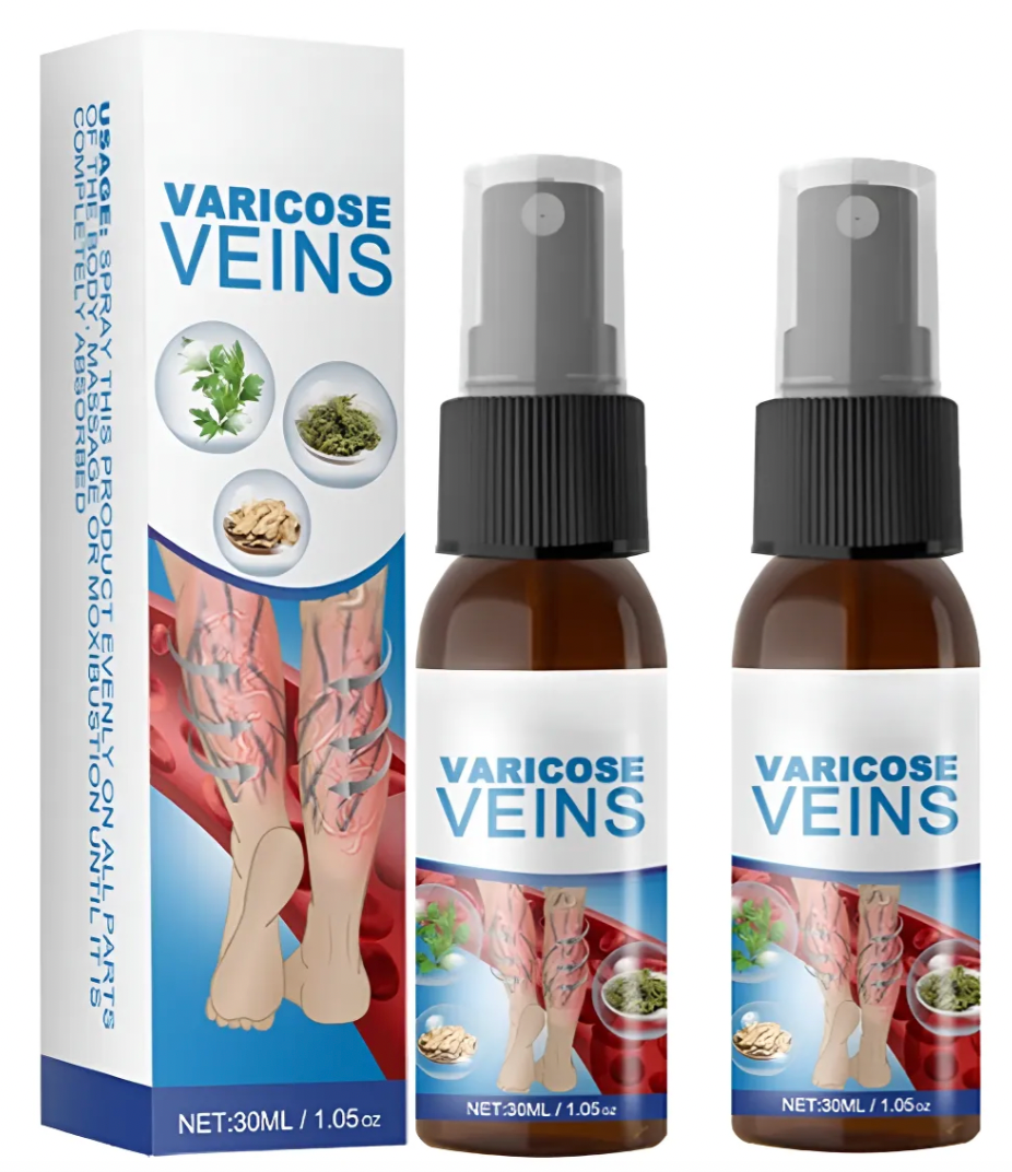 Kit Anti-Várices | Tratamiento Dual: Spray + 12 Parches Herbales | PAGUE AL RECIBIR