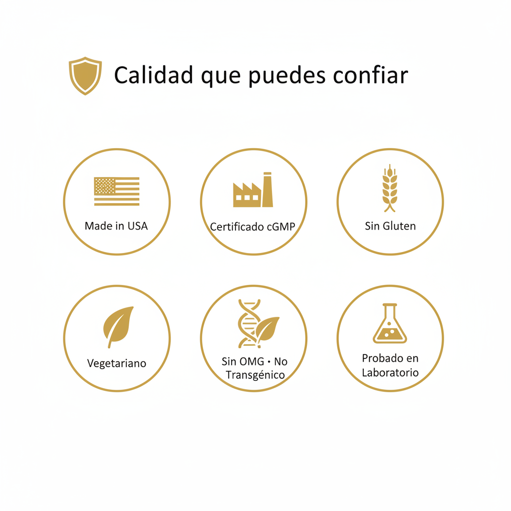 Infografía de Certificaciones Lemme Burn - Dorado